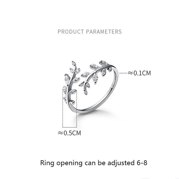 Leaf Wrap Ring - Picture 3 of 6